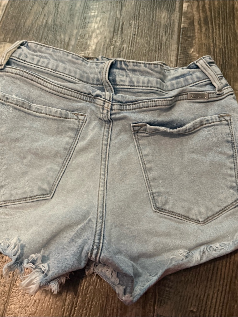 KanCan Light Blue Distressed Denim Cutoff Shorts
